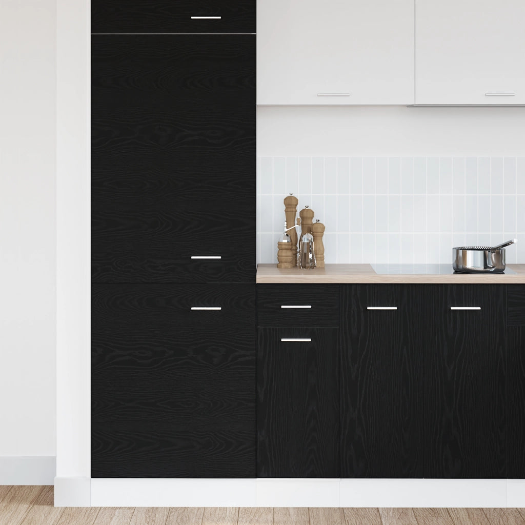 Mobile con cassetti in rovere nero - 30x46x81.5 cm
