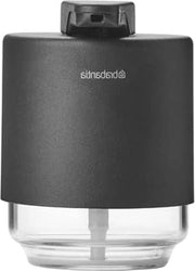 Dispensatore di sapone Senza gocce Meccanismo a pompa Facile da riempire Resistente alla corrosione Materiale metallico e vetro - Reservoio trasparente di sapone - Accessorio per la doccia - Grigio infinito - Codice prodotto: Mineral Infinite Grey