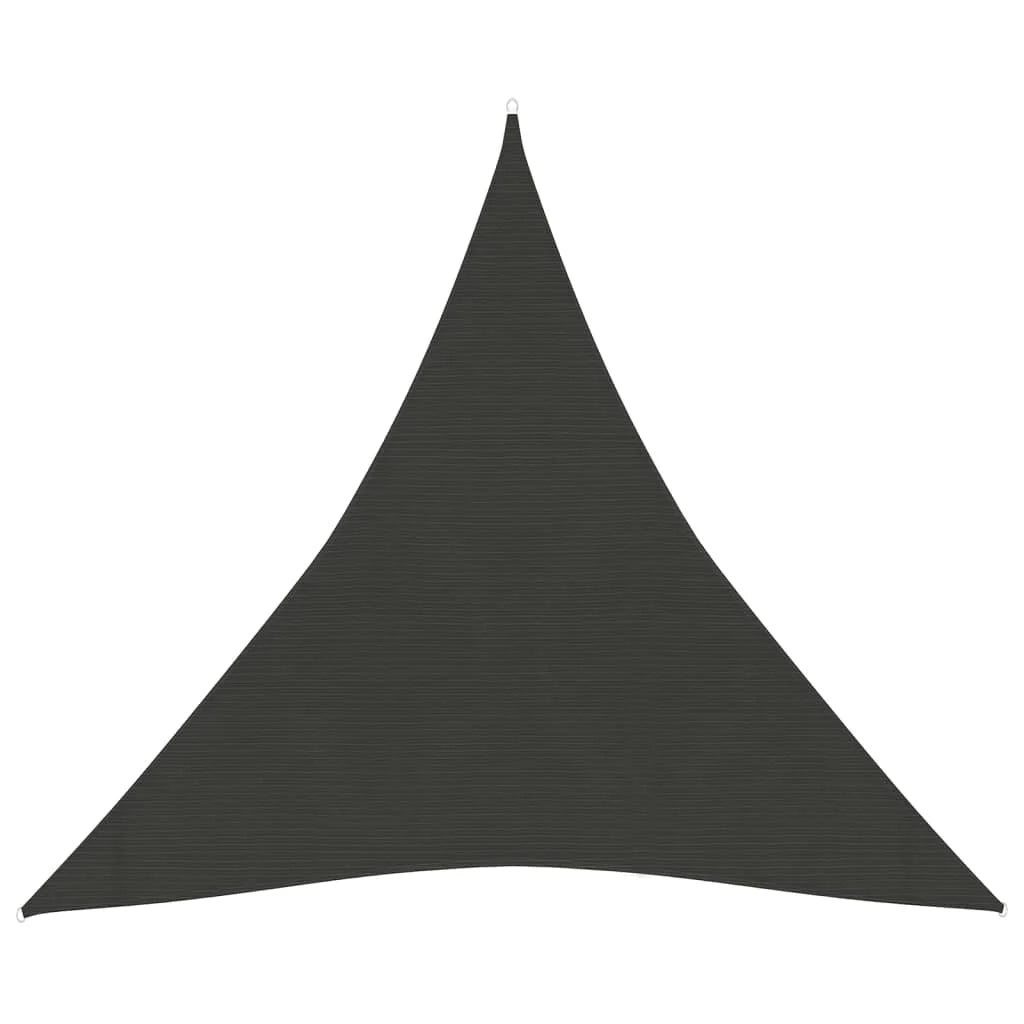 Vela ombreggiante/ombrellone 160 g/m² 4 x 4 x 4 m HDPE antracite 02_0008933