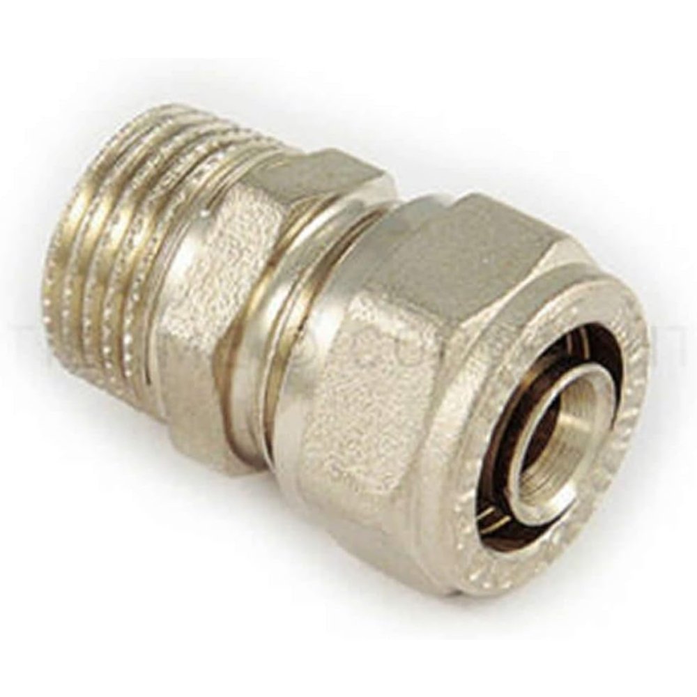 Raccordo maschio 1/2x16 a stringere per tubo multistrato