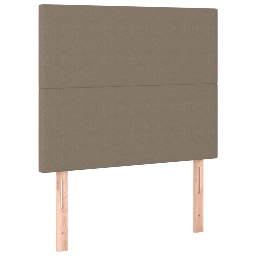 Letto a Molle con Materasso e LED Tortora 80x200 cm in Tessuto cod mxl 62168