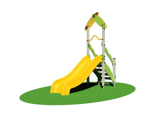 Scivolo Mowgli 960 Giochipark H100cm in polietilene con scaletta o scala gradini - Scala gradini