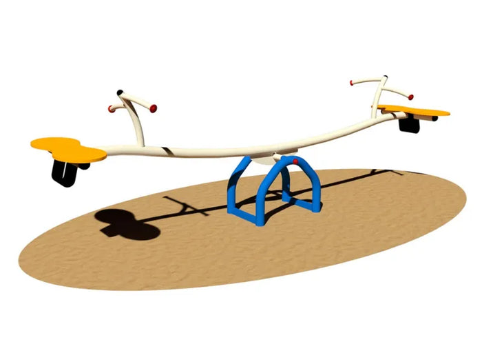 Bilico Shelby 2/4 posti Giochipark in acciaio zincato e sedute in polietilene - 4 posti