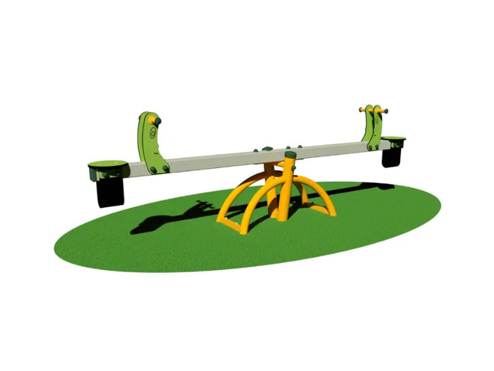 Bilico Bigio 2/4 posti Giochipark in alluminio EN AW 6060 e acciaio zincato - 2 posti