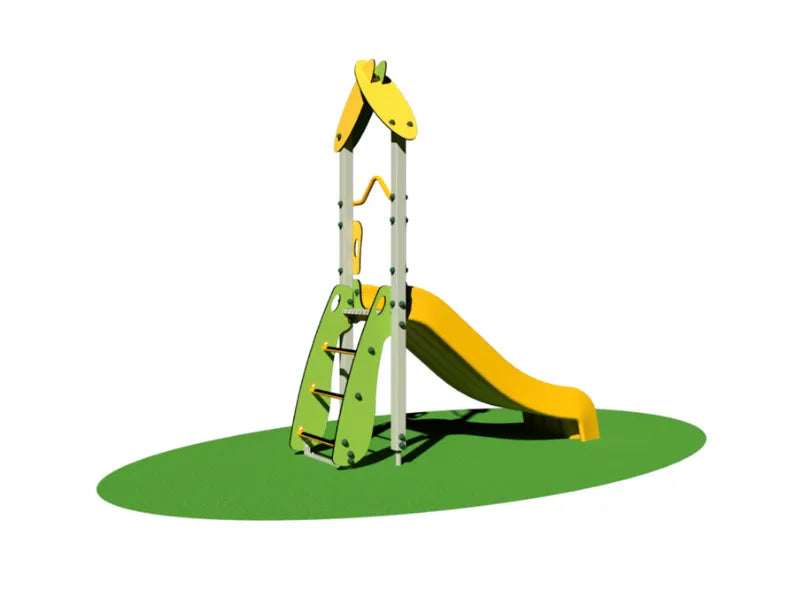 Scivolo Mowgli 960 Giochipark H100cm in polietilene con scaletta o scala gradini - Scaletta