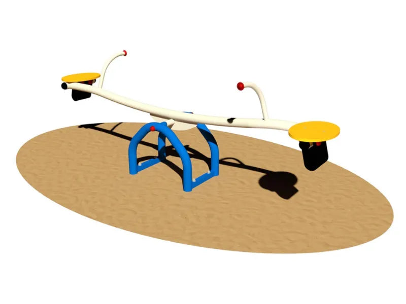 Bilico Shelby 2/4 posti Giochipark in acciaio zincato e sedute in polietilene - 2 posti