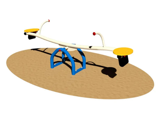 Bilico Shelby 2/4 posti Giochipark in acciaio zincato e sedute in polietilene - 2 posti