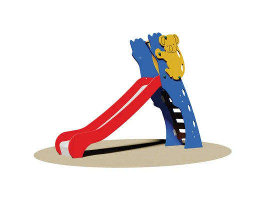 Scivolo Juma Giochipark H98cm in acciaio inox con sponde in legno o polietilene - Poly