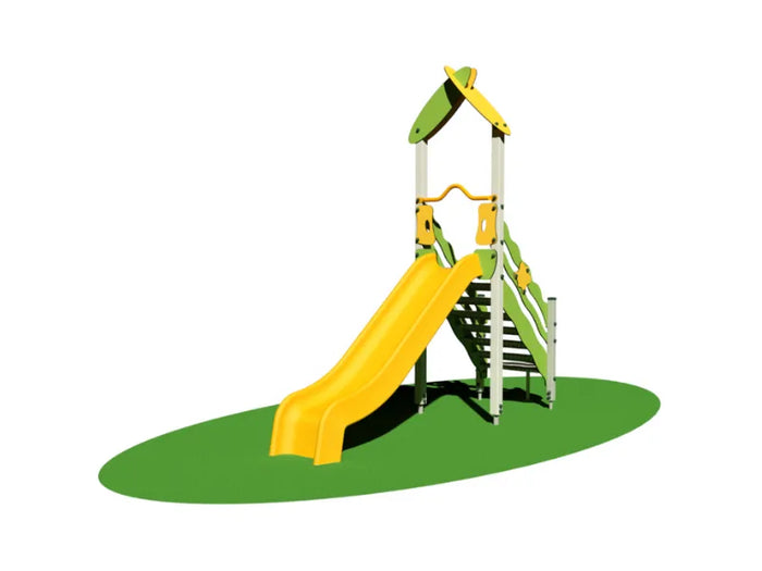 Scivolo Akela 961 Giochipark H150cm in polietilene con scaletta o scala gradini - Scala gradini