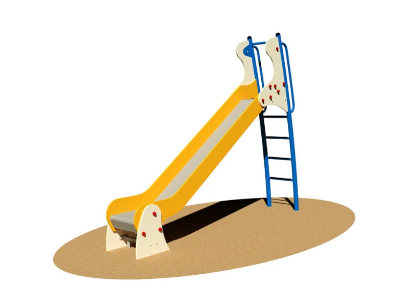 Scivolo Simy Giochipark H98 o 150cm in acciaio inox con scala in metallo - Scivolo H 150cm