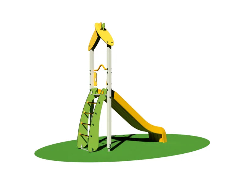 Scivolo Akela 961 Giochipark H150cm in polietilene con scaletta o scala gradini - Scaletta