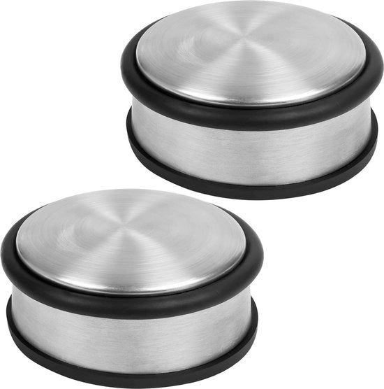 Pannelli di chiusura in acciaio inossidabile cromato 2 pacchi - 105 cm - Qualità robusta - Antiscivolo - Anello di assorbimento in gomma - Casa Scuola e Ufficio