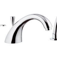 Rubinetto bordo vasca con deviatorebocca fusa e doccetta - serie 35