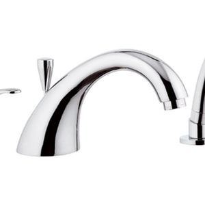 Rubinetto bordo vasca con deviatorebocca fusa e doccetta - serie 35