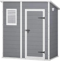 Casetta da Giardino Manor 6x4 Pent, Grigia, 183,5 X 111 X 200,5 h