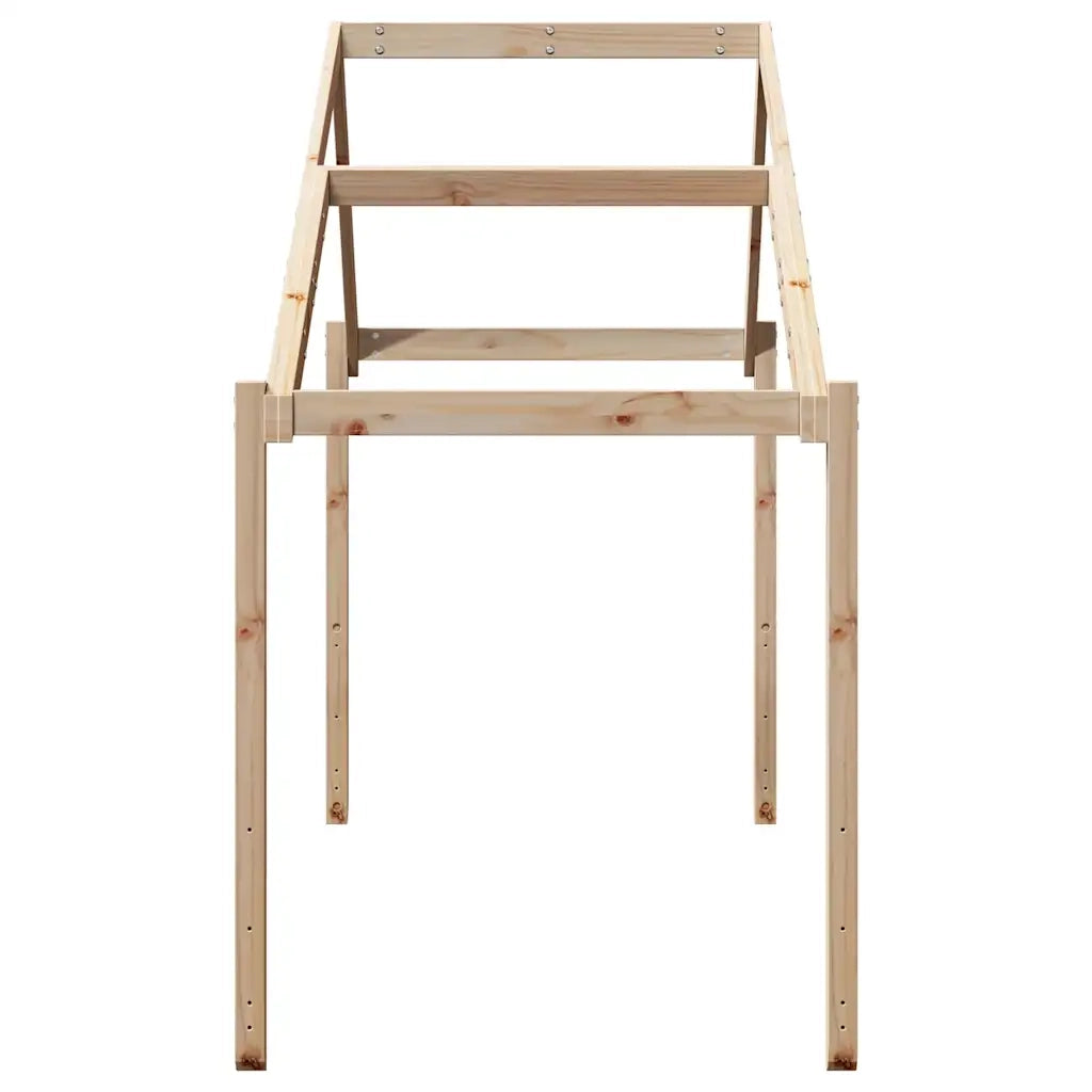 Tetto per Letto Bambini 203x80,5x142 cm Legno Massello di Pino 846943