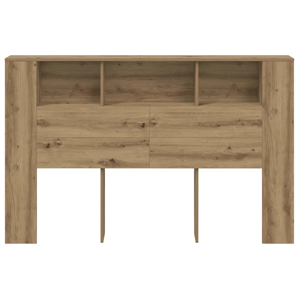 Mobiletto con testiera in rovere artigianale 160x18,5x103,5 cm in legno ingegnerizzato 856883
