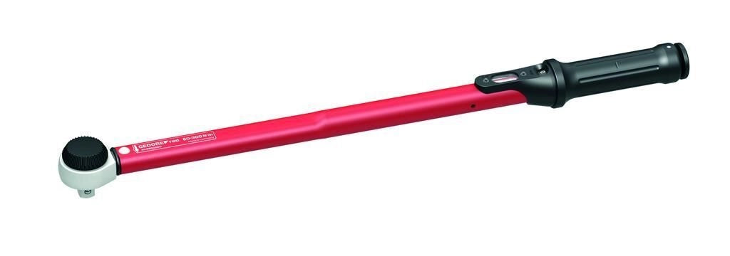 Gedore Red R68900300 Chiave dinamometrica 1-2'' 60-300 Nm L.575 mm con scala con lente e blocco impugnatura colore Nero