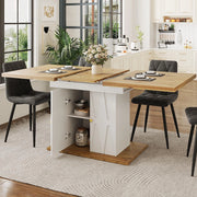 Tavolo da pranzo allungabile con 4 sedie - Xylo - 110(140)x70x76cm - Grigio
