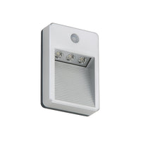 Applique Esterno Moderno Lero Plastica Grigio Titanio Led Integrato 1,2W 6500K