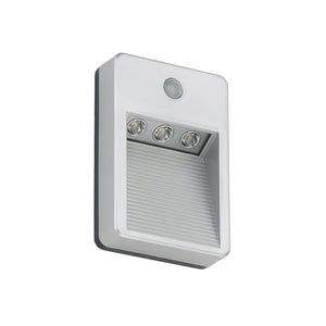 Applique Esterno Moderno Lero Plastica Grigio Titanio Led Integrato 1,2W 6500K