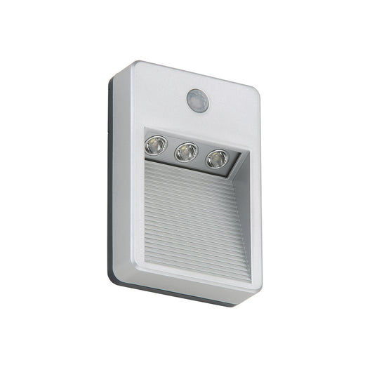 Applique Esterno Moderno Lero Plastica Grigio Titanio Led Integrato 1,2W 6500K