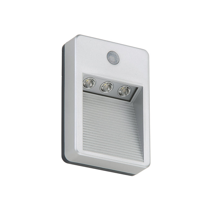 Applique Esterno Moderno Lero Plastica Grigio Titanio Led Integrato 1,2W 6500K