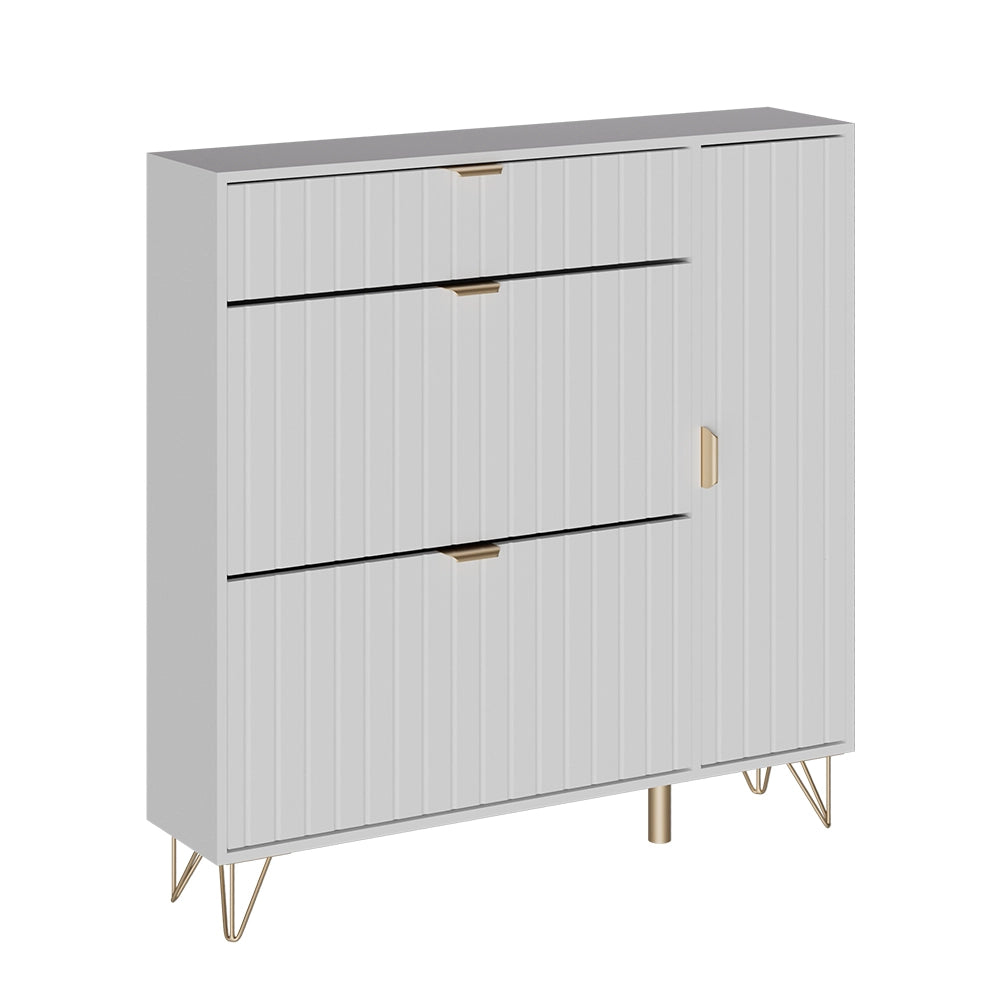 Vicco Mobile porta scarpe Bianco 108 x 107.5 cm