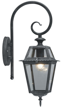 lanterna "milano" w.60 con braccio grigio ghisa cod:ferx.22789