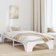 Struttura del letto Bianco 100 x 200 cm Pino massello 872960
