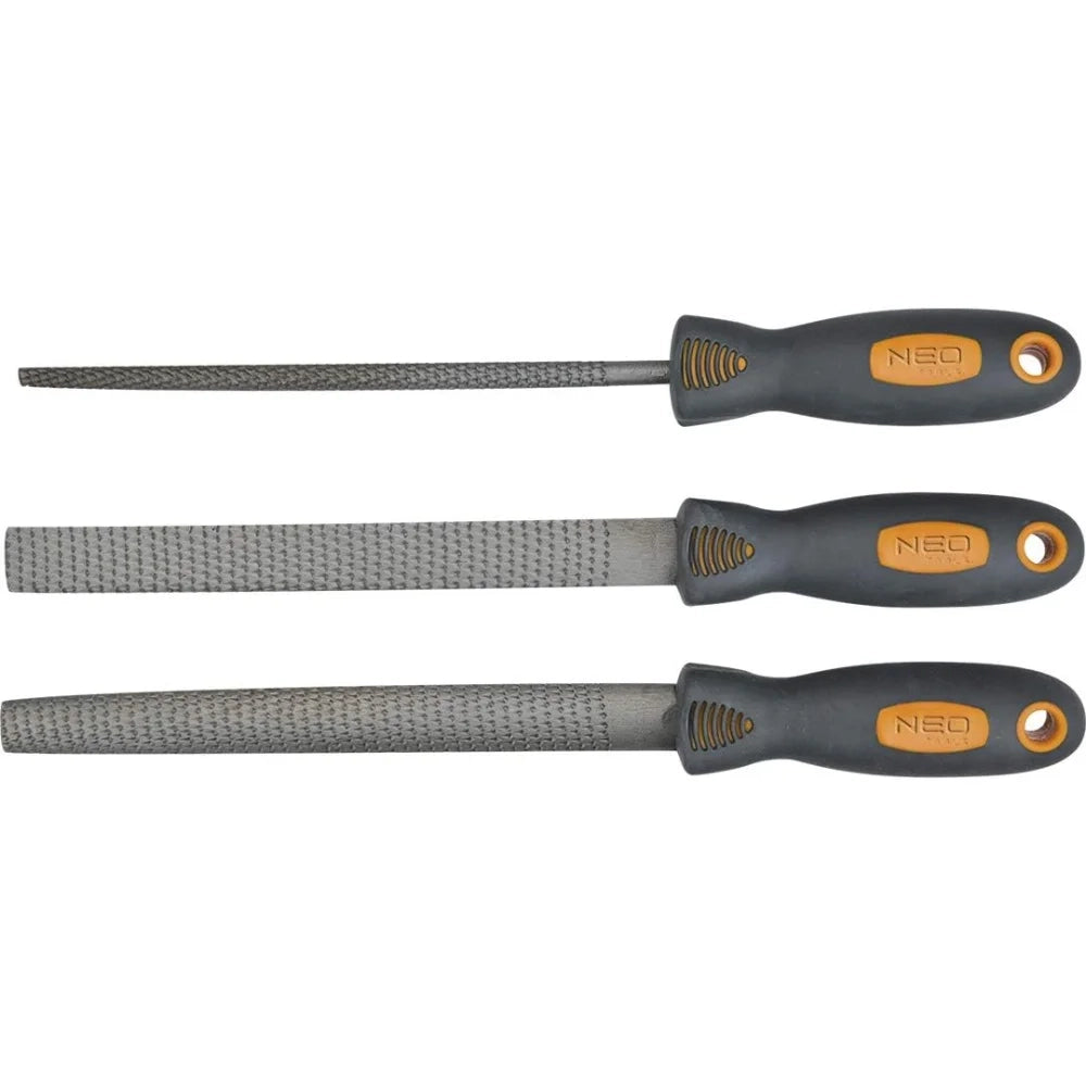 Topex 37-600 raspa in acciaio pe per per legno, 3 pezzi assortiti