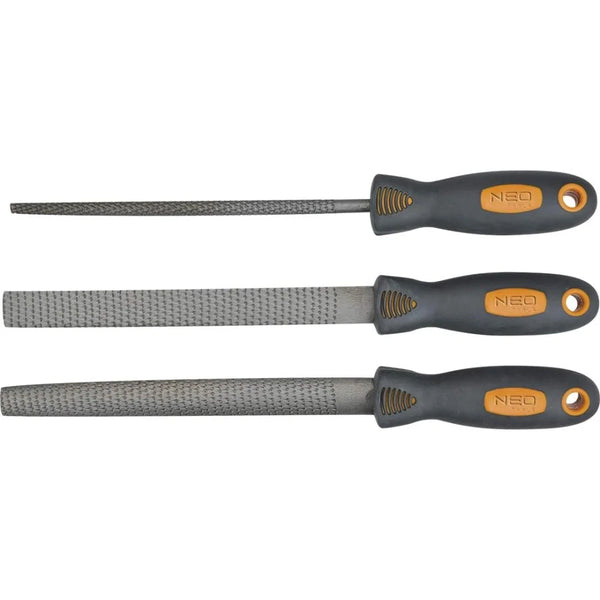 Topex 37-600 raspa in acciaio pe per per legno, 3 pezzi assortiti