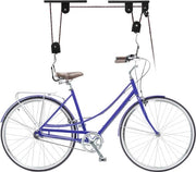 Sistema di Alzamento per Bicicletta - Alzamento Bicicletta al soffitto - Appoggio per Bicicletta - Appoggio per Bicicletta - Sistema di Alzamento per Bicicletta a Doppia Funzione con Cuscinetto a Rotelle