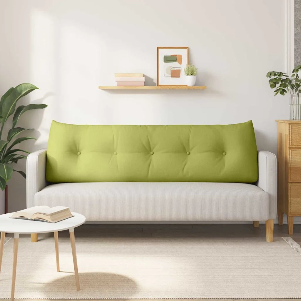 Cuscino per Schiena Verde chiaro 160 x 24 x 50 cm Tessuto 42014538