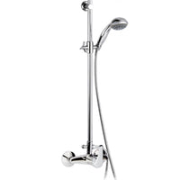 Colonna doccia con colonna saliscendi, doccetta e soffione - serie 35