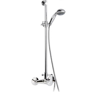 Colonna doccia con colonna saliscendi, doccetta e soffione - serie 35