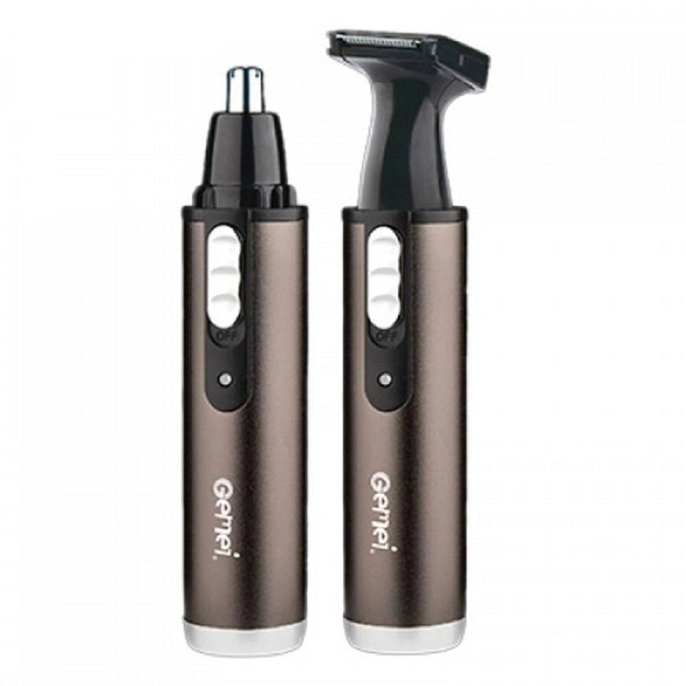 Trade Shop - Trimmer Gm3112 2in1 Rifinitore Regolatore Per Naso Orecchie Batteria Ricaricabile -
