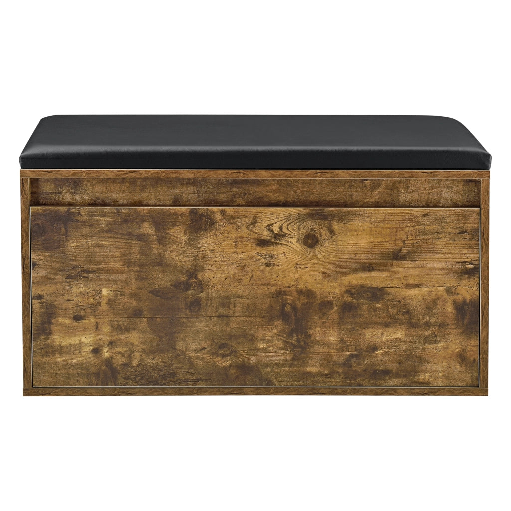 Panchina Portascarpe Degerfors con Cassetto 80x39x45 cm Effetto Rovere / Nero [en.casa]