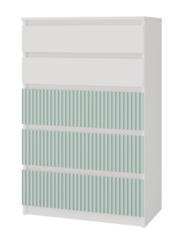 Cassettiera MALWA M5 ARTESO menta menta per camera e soggiorno