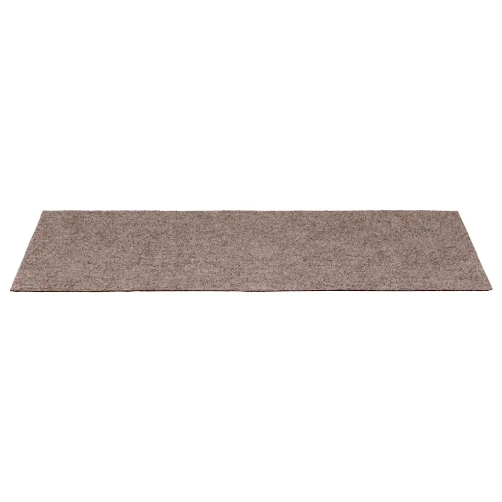 Tappetini per scale autoadesivi 20 pz 65x21x4 cm Marrone Chiaro Bordo rettangolare 3365715