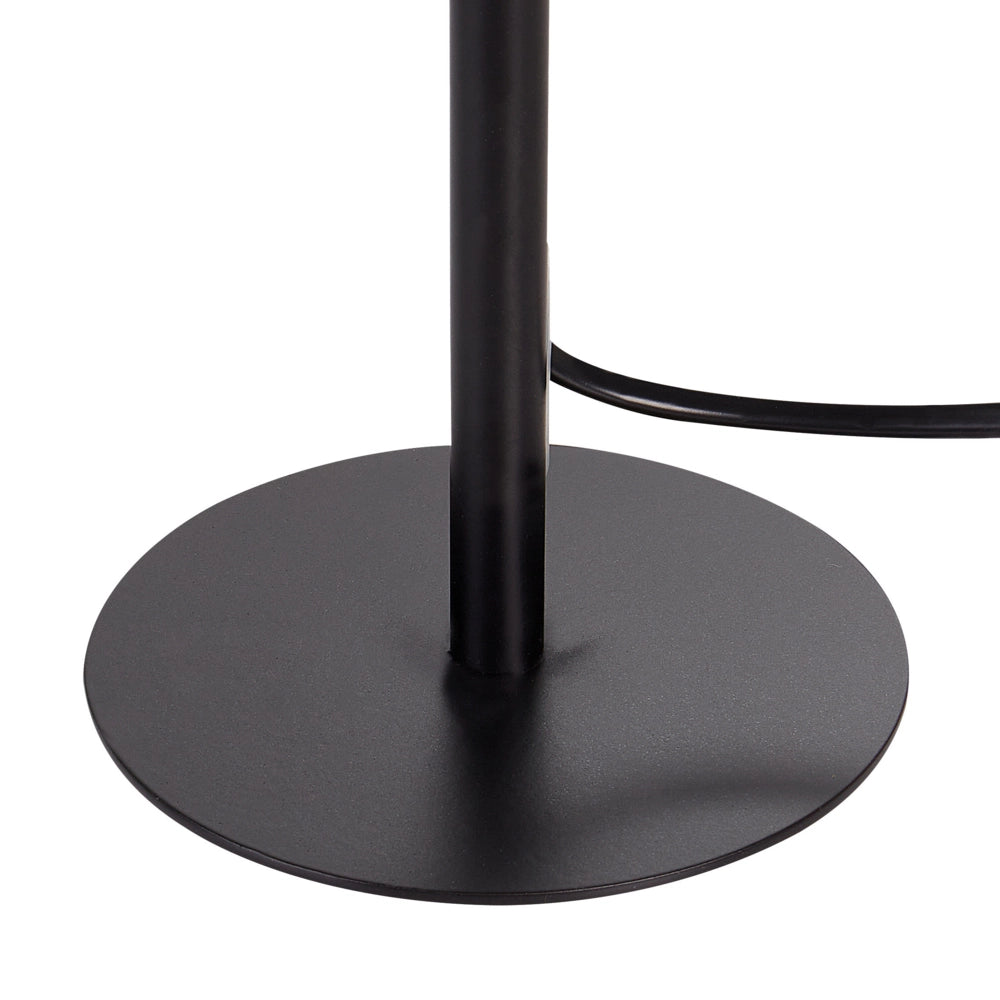 Lampada da comodino moderna con paralume in tessuto boucle e base in metallo a forma di tamburo bianco Stile moderno Soggiorno Camera da letto