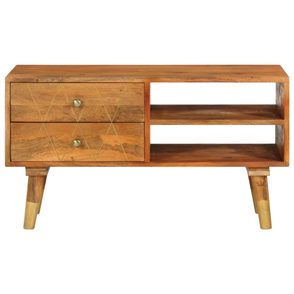 Mobile Porta TV 85x35x47 cm in Legno Massello di Mango 285855