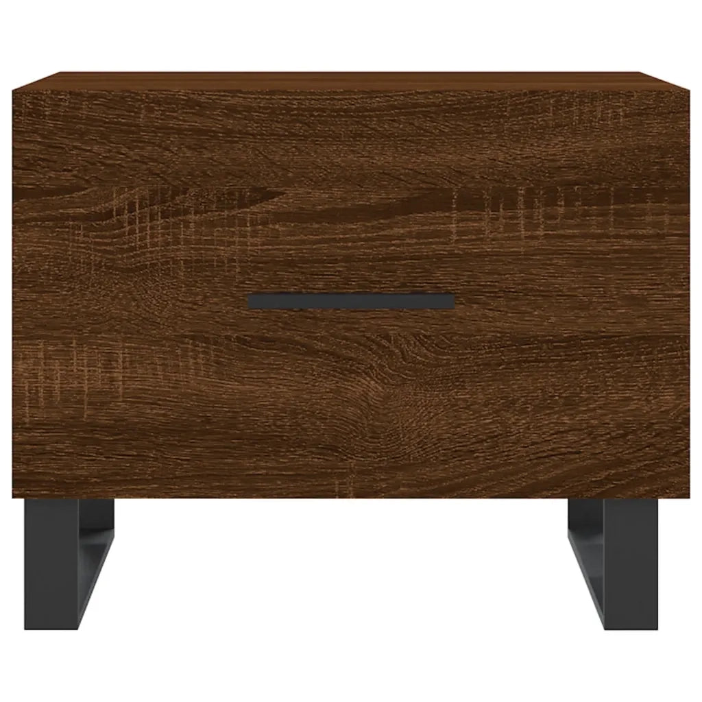 Tavolino da Salotto Rovere Marrone 50x50x40cm Legno Multistrato 829458