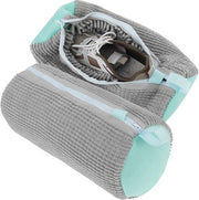 Pacchetto di 2 sacchetti per lavare scarpe, sacchetto per scarpe per lavatrice, per lavatrice, portatile, con cerniera, sacchetto per sneakers, scarpe da corsa