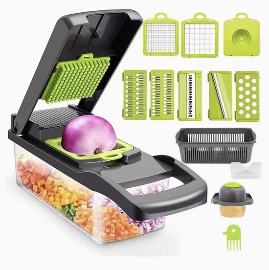 Snidere multifunzionali per verdure - Mandolina, Dicer e Slicer per Zucchino, Patata, Pomodoro, Cetriolo e Carota