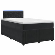 Letto box spring con materasso Nero 120 x 200 cm Velluto 3453127