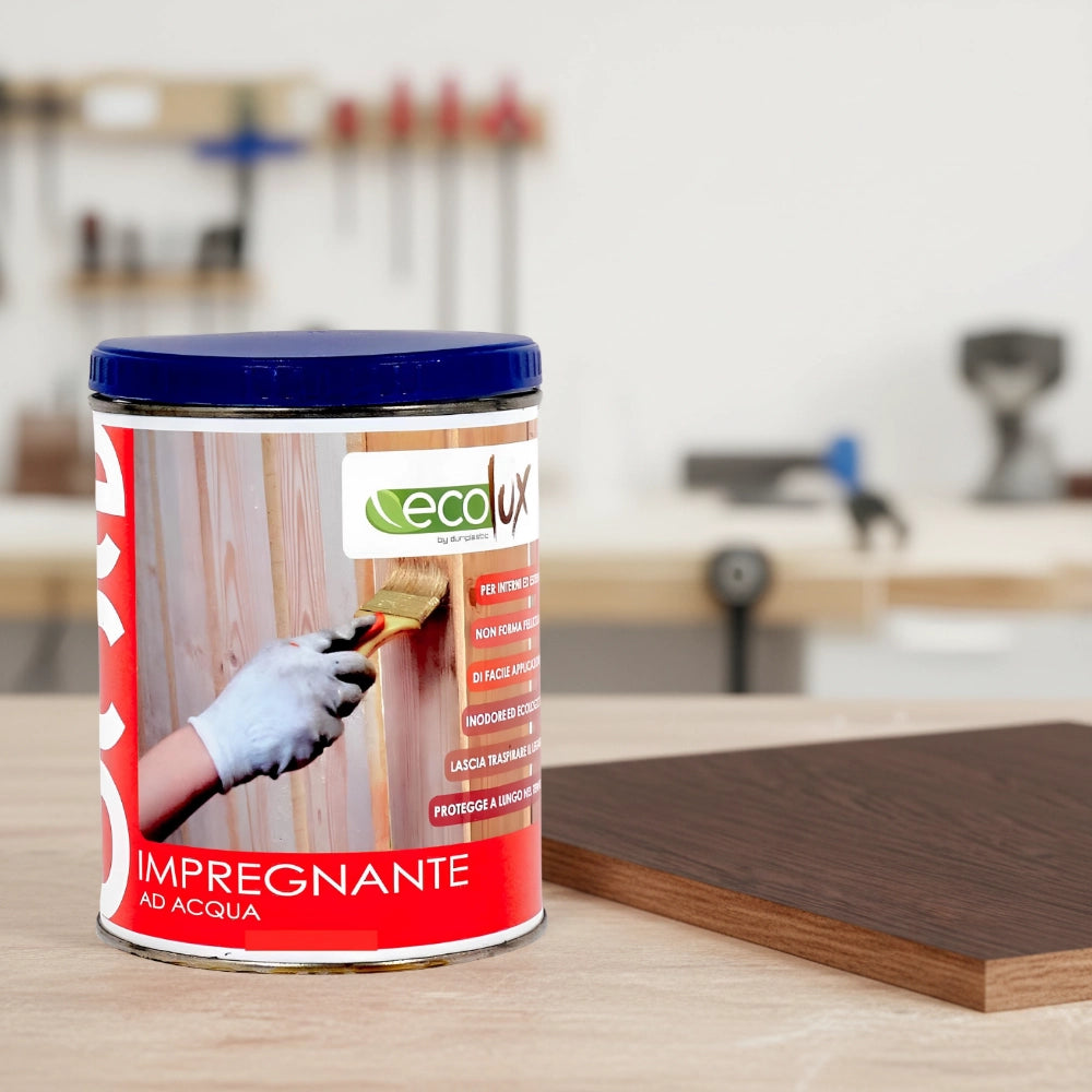Ecolux impregnante fondo protettivo acrilico pigmentato wenge per legno *** formato 0,750 lt, confezione 1