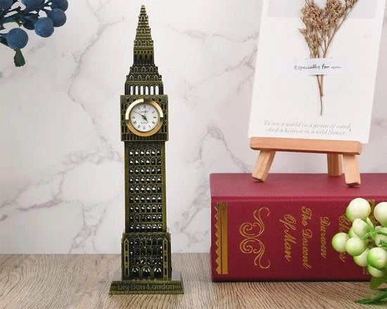 Modello in miniatura di Big Ben - Statue in metallo - Souvenir - 18 cm