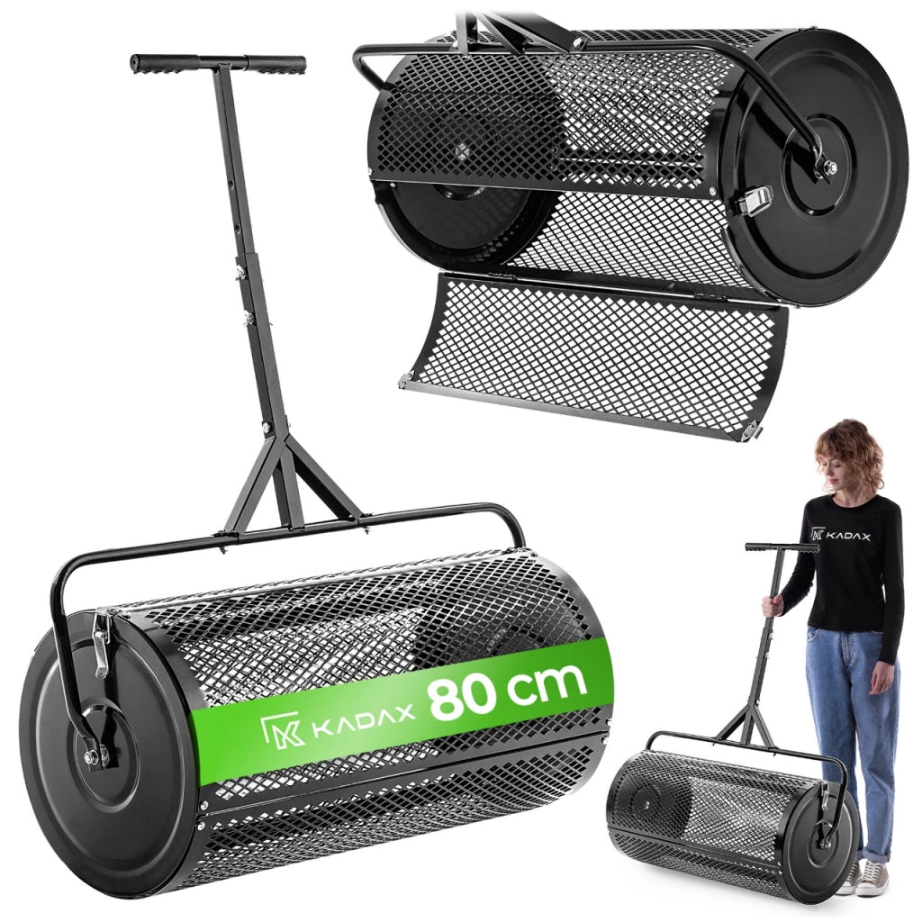 KADAX Seminatore da giardino a rete 80 cm 100 L