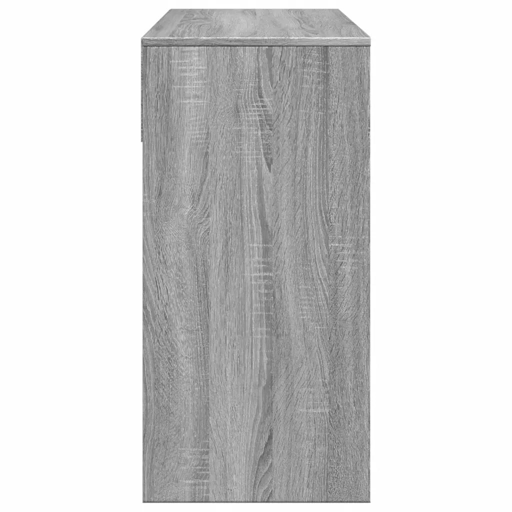 Toeletta | Tavolo da Trucco con Specchio Grigio Sonoma 80x39x80 cm